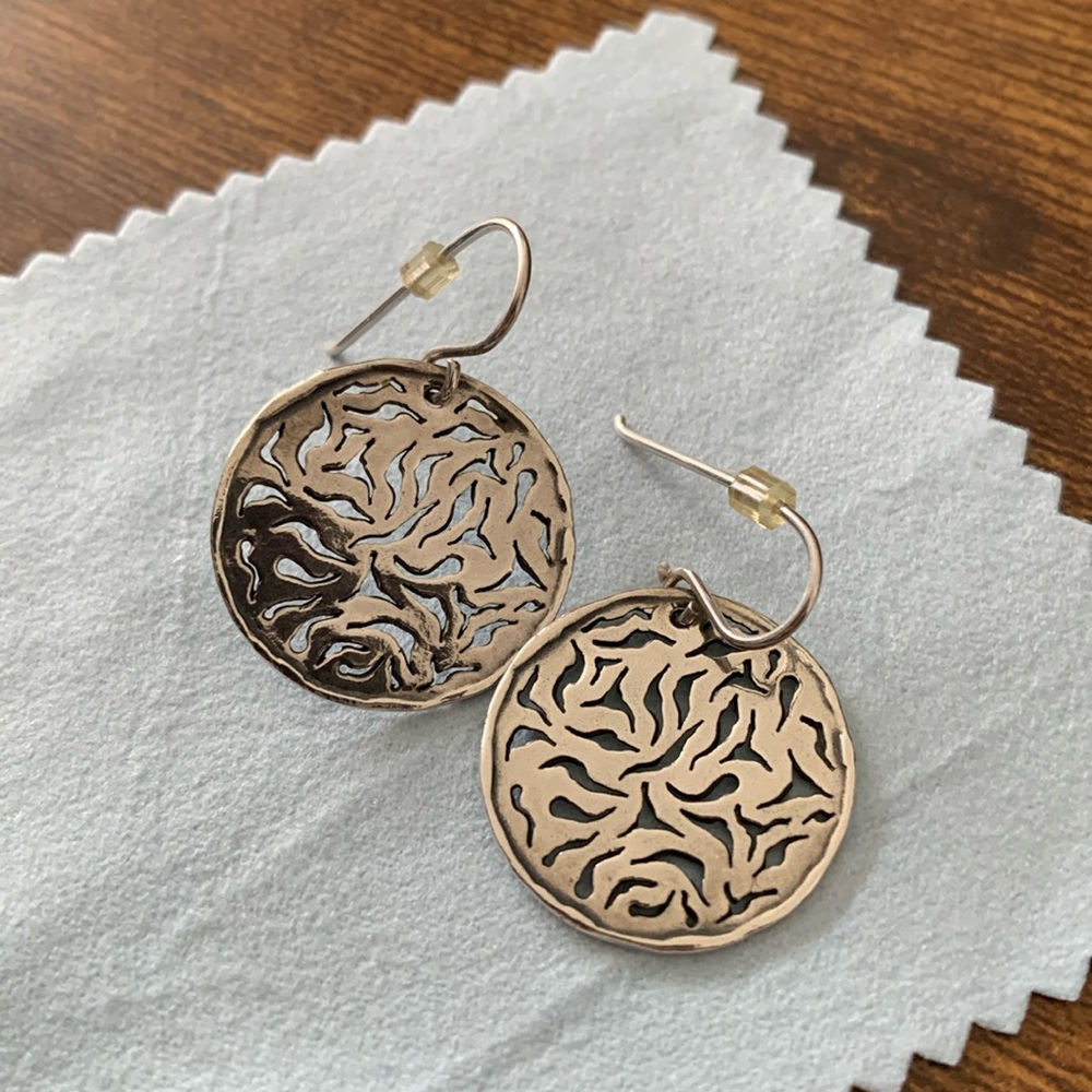 Silver earrings
